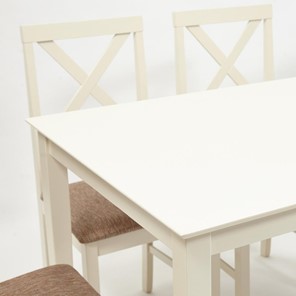 Обеденная группа на кухню Хадсон (стол + 4 стула) id 13692 ivory white (слоновая кость) арт.13692 в Элисте - предосмотр 1